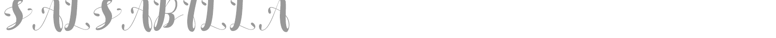 Salsabilla font preview